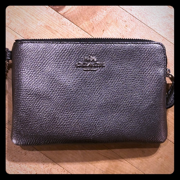 Coach Handbags - Metallic Coach Wristlet